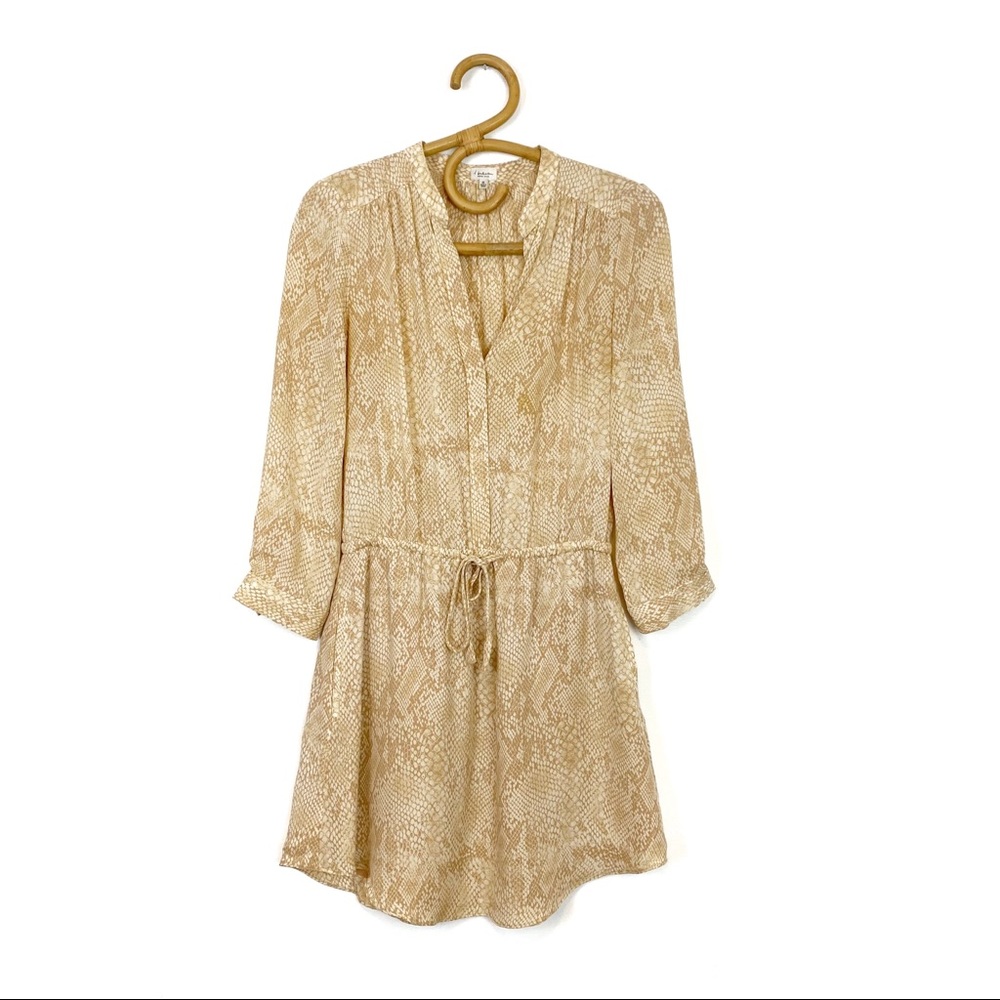 Aritzia | t babaton | 100% Silk Snake Print Bennet Dress Size XS